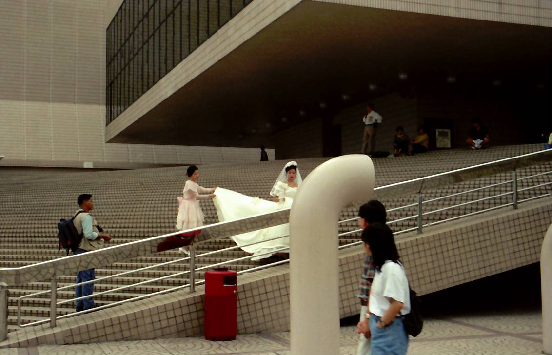 香港文化センター近くの花嫁撮影